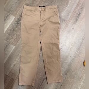 Lauren Ralph Lauren Women's Tan Straight Leg kkaki Pants